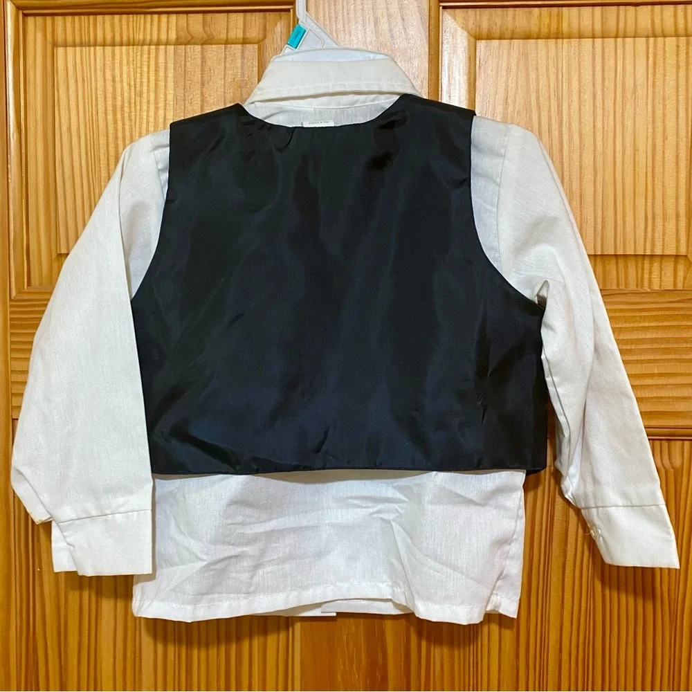 Boys Toddler Train Vest Outfit top set (3T)